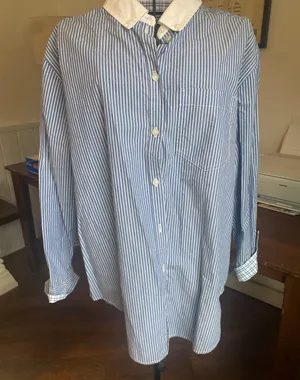 American Eagle Boyfriend Button Up Long thumbnail 1