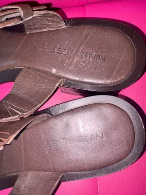 Nine West Buckled Heeled Sandals Brown Size 7 thumbnail 4