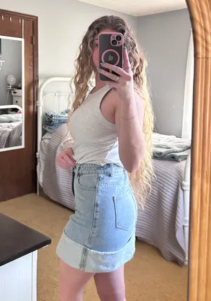 These Three Boutique Denim skirt thumbnail 4