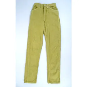 Maverick‎ Jeans Womens 7/8 Slim Mustard Yellow Vintage 70s High Waist USA Retro thumbnail 2