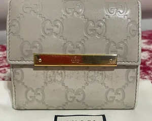 Gucci Embossed  Leather Compact Wallet thumbnail 1