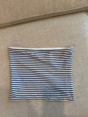 Edikted Blue & White Stripe Tube Top Size XS thumbnail 3