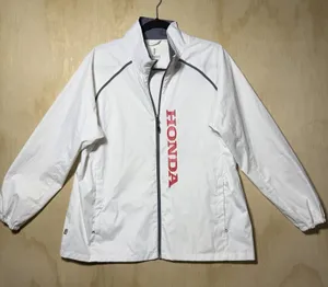 Honda Elevate Women's XL‎ White Full Zip Windbreaker Jacket Lightweight thumbnail 1