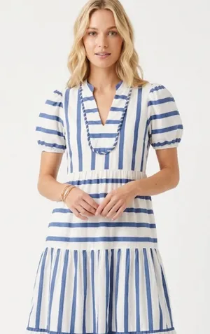 Entro striped maxi dress size small thumbnail 1