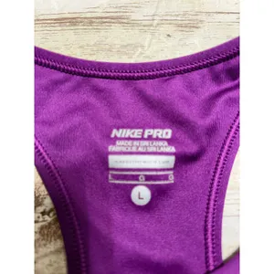 Nike Pro Dri-Fit Sports Bra Size Large Purple Athletic Athleisure Workout thumbnail 5