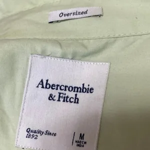 Abercrombie & Fitch Green Long Sleeve Button Shirt High Rise Shorts 2 Pc Set M/L thumbnail 7