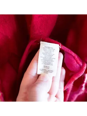 Free People Elga Babydoll Wool Hooded Cardigan Red Women XS thumbnail 10