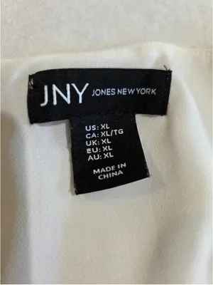 Jones New York Women’s XL White Spaghetti Strap Camisole Top thumbnail 3