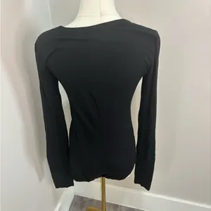 Intimately Free People‎ Black Long Sleeve Scoop Neck Bodysuit XS thumbnail 4