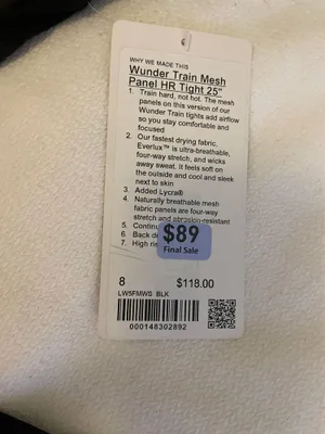 Lululemon Wunder Train Mesh Panel High-Rise Tight 25" thumbnail 5