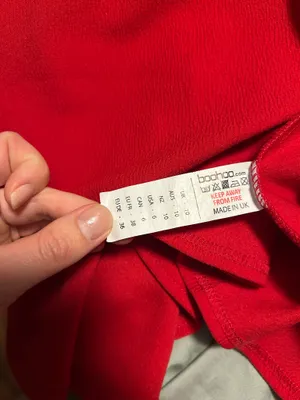 Boohoo Dress Mini Red Long Sleeve thumbnail 5