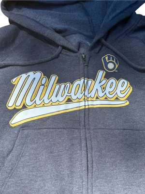 New Era Milwaukee Brewers Full Zip Hoodie Women’s Large NWT thumbnail 5