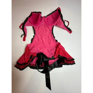 Victoria's Secret Sexy Little Things Red Lace Bra Bodysuit Lingerie 34C‎ thumbnail 4