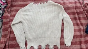 White sweater thumbnail 2