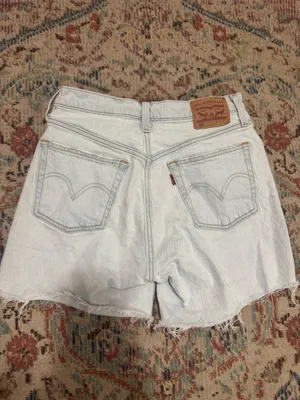 Light wash Bermuda style Levi’s 501 shorts thumbnail 2
