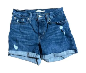 Levi’s‎ Mid Length Shorts Mid Rise 4” inseam Roll Tab Sz 27 thumbnail 1