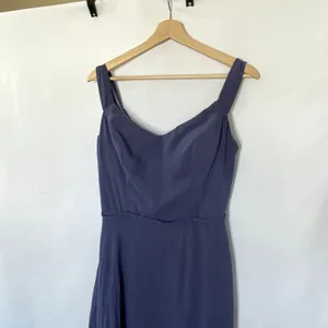 Kennedy Blue indigo full length maxi dress women's size 6 formal‎ bridesmaid thumbnail 2