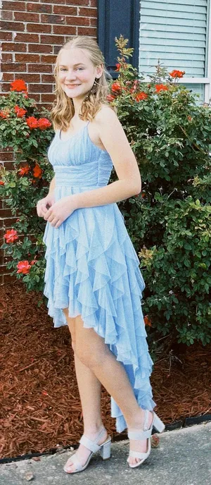 Dillards Blue Formal Dress thumbnail 1