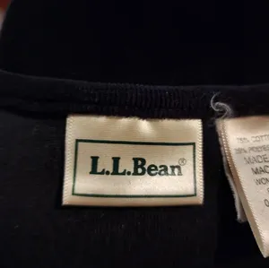 L L Bean Dress Black Stretch Long Sleeve Medium thumbnail 3