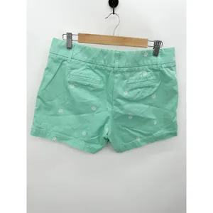 J.Crew Factory Womens Green Chino Sailor Shorts Embroidered Ship Wheel Size 10‎ thumbnail 2