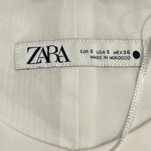 Zara White Cropped Tailored Sleeveless Button Up Vest SZ S Career Office Preppy thumbnail 3