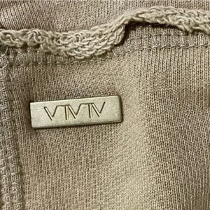 ALALA Cypher Distressed Sweatshirt Small Tan Cutout Pullover Athleisure thumbnail 5
