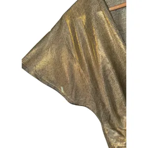 Bishop + Young By Anthropologie Twist-Front Shimmer Crop Top‎ Women's Size Small thumbnail 4
