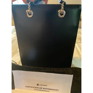Cartier Leather Shoulder Tote Bag Panthere Cartier Black Medium Women thumbnail 2