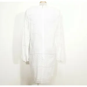 RALPH LAUREN White Cotton Voile Floral Eyelet Dress Size 10, $55, B53 thumbnail 10