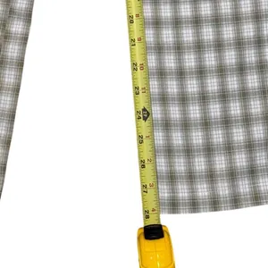 Princess Polly Plaid Wide Leg Pants Sage Green White High Waisted Side Slit Sz 2 thumbnail 7