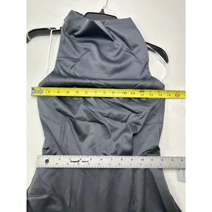 Elliatt X Revolve Camo Asymmetric Satin Cocktail Dress in Charcoal. Size XS. NWT thumbnail 7