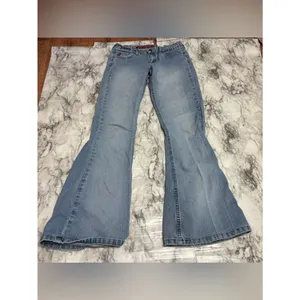 Mudd Y2K Vintage 90s Women’s Light Wash denim Blue BootCut Jeans size 3 cotton thumbnail 6