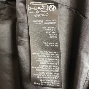 Anthropologie Faux Leather Puffer Vest Black Cropped Full Zip Pockets Size Small thumbnail 8