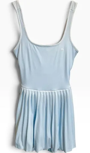 Tommy Bahama Pickleball Tennis Dress Pleated Open Bow Back Light Blue S thumbnail 1