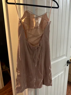 Pink paparazi hoco dress thumbnail 2