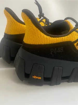 P448 Monalea Vibrum hiking athletic shoes black yellow thumbnail 4