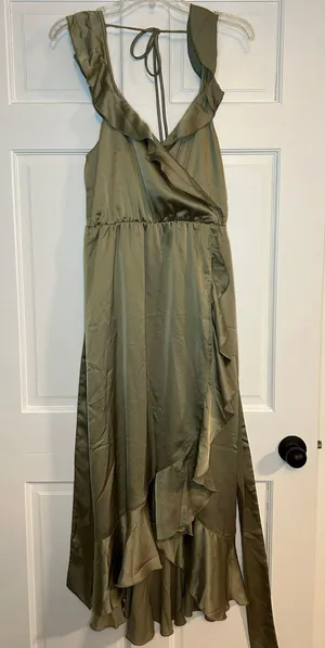 Samantha Ruffle Wrap Dress thumbnail 1
