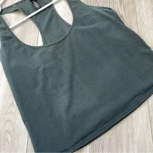 Skims Tank Top cotton scoop neck racerback womens Green (large) basic casual thumbnail 5