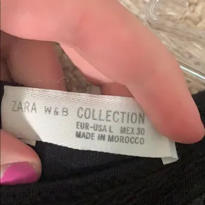 Zara black and white dress thumbnail 4