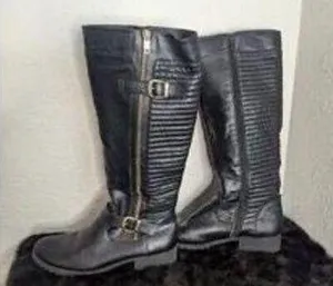 Steve Madden Quincy moto Riding Boots 8.5M US thumbnail 1