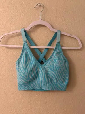 Two Blue Aybl Zebra print Sports Bra Size S thumbnail 2