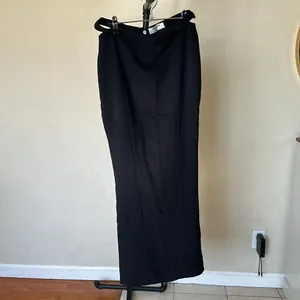 NWOT House Of Cb Martinez Maxi Black Skirt‎ Cut Out Size S thumbnail 6