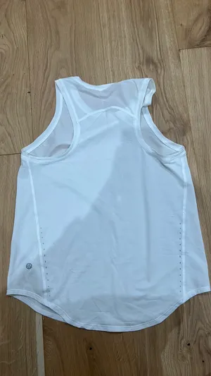 Lululemon mesh tank top white  thumbnail 4