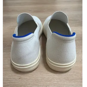 Rothy’s The Original Slip-On Sneaker Bright White Blue Halo W 11.5 M 10 thumbnail 4