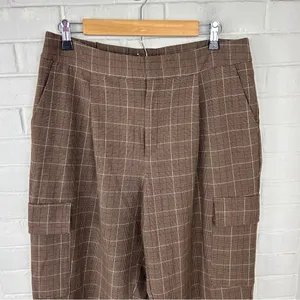 A New Day Plaid Baggy Cargo Tapered Trouser Pants Size 12 thumbnail 5