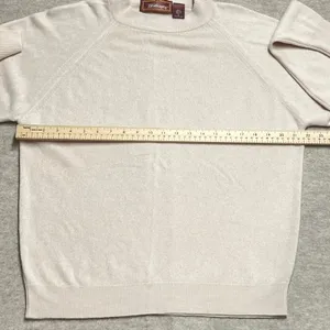 Vintage Made in USA Worthington Cream Crewneck Sweater Raglan Sleeve Sz‎ L EUC thumbnail 4