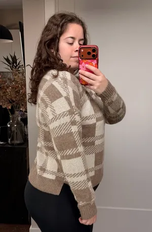 Madewell plaid sweater  thumbnail 5