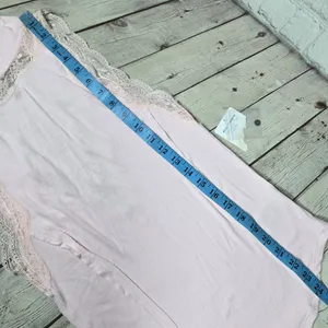 Free People Dale‎ Tank Top Ballet Ribbed Lace Open Back Pink OB980491 M thumbnail 9