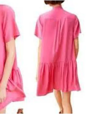 Ulla Johnson Adalyn Dress Women 6 Fuchsia Excellent Silk Ruffle Mini thumbnail 3