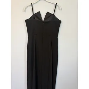 Betsy & Adam Black Tux Detail Strapless Column Gown Size 10 $239 NEW thumbnail 11